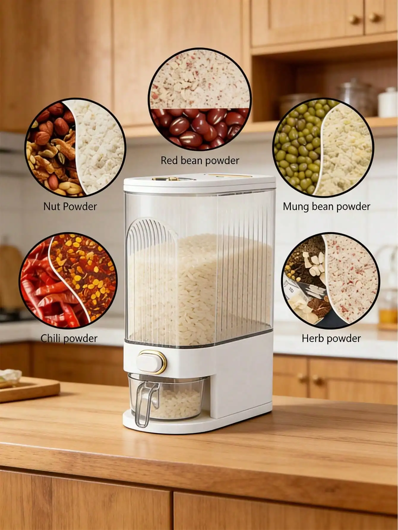 Airtight Plastic Food Containers with Bamboo Lids