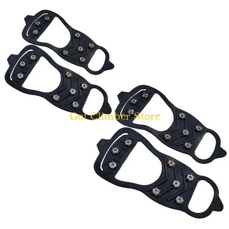 

Q84C Diamond Grade Anti-Skid Ice Gripper 8-Tooth Truction Clits Spikes Over The Covers Covers Crampon