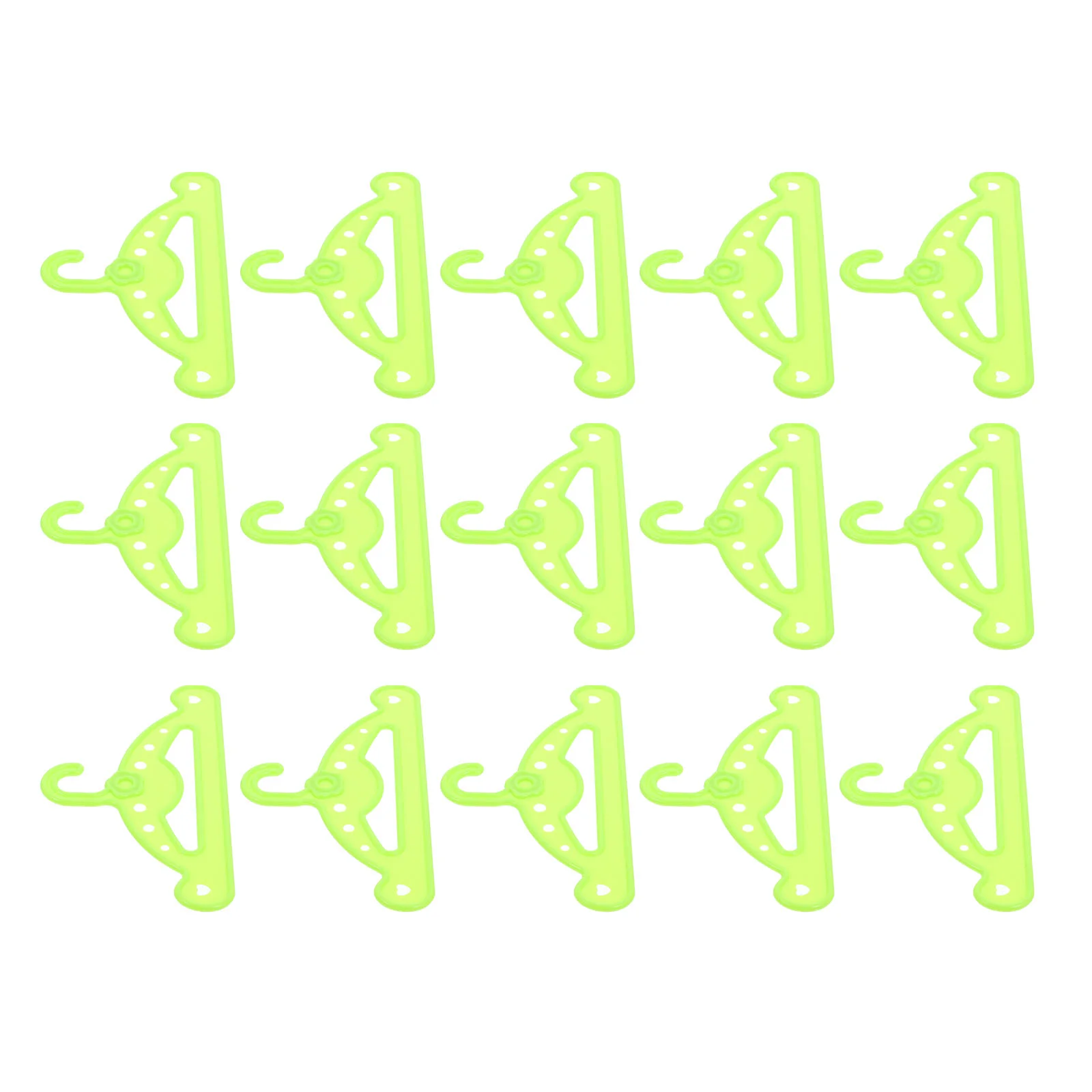 15 Pcs Miniature Hangers Christmas Sock Stand Plastic Clothes Support Coat DIY Supplies