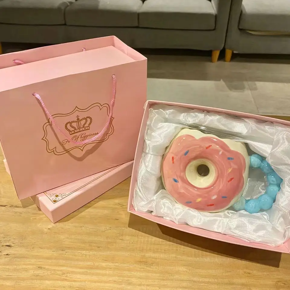 Girl's Heart Donut Cup Gift Box for Boys and Girls Birthday Gifts Christmas Valentine's Tanabata Confession