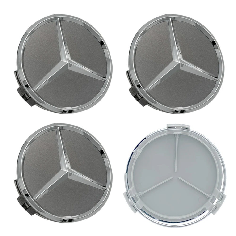 4Pcs For Mercedes Benz Hub center cover 75mm Wheel Center Caps Rim Hub Cover For W220 W213 W210 W164 A180 A200 B180 B200 E200