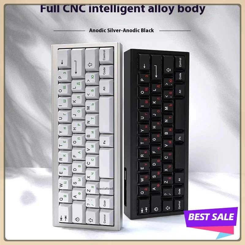 

ZORNHER LZ40 Mechanical Keyboard Russian PBT Keycap Gasket Aluminum Alloy RGB Customised 3-Mode VIA Game Keyboard Windows/MacOs