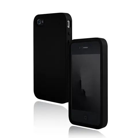 Custodia nera per iphone 4 4S custodia moda antiurto per Apple iphone 4 iphone 4S iphone4 i4 custodie Cover protettiva per cellulare