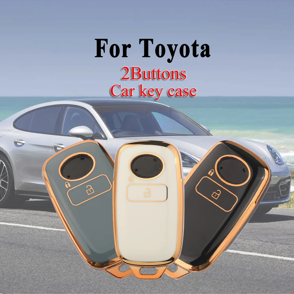 

Jingyuqin, новый мягкий чехол из ТПУ с автоматическим ключом для Toyota Veloz mpv 2023 VI0S 2024-2025, защитный чехол для ключа с дистанционным управлением