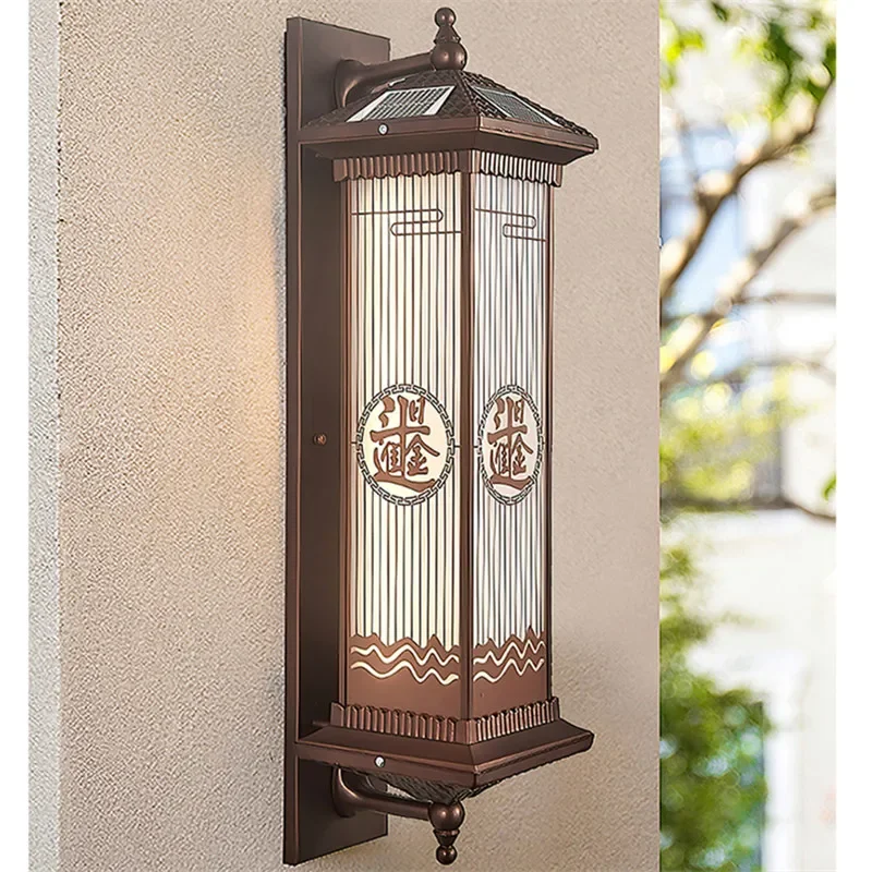 ULANI Contemporary Solar Outdoor Wall Lamps Simplicity Waterproof Creative Balcony Hallway Courtyard Villa Gate Hotel