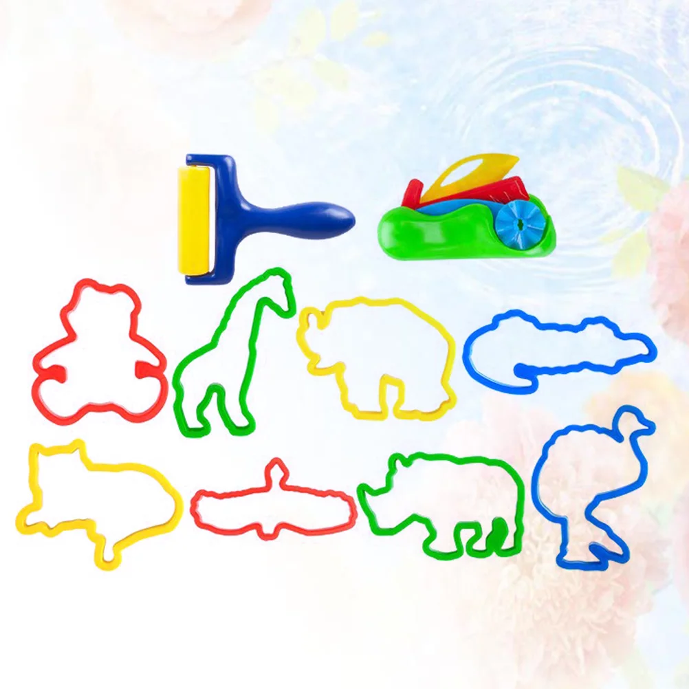 

10pcs Colored Mold Set Plasticine Mould Set Kids Plasticine Tools Diy Molding Craft Kit Animal Shapes Handicraft Supplies