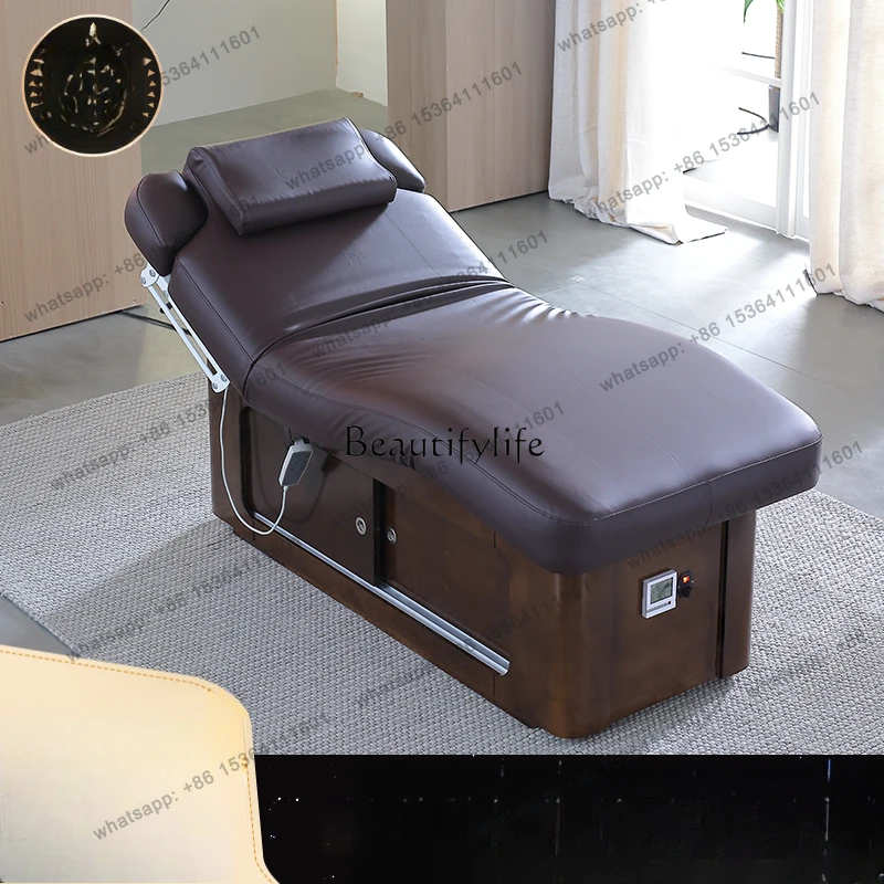 D30Latex electric beauty salon special lifting bed for face washing
