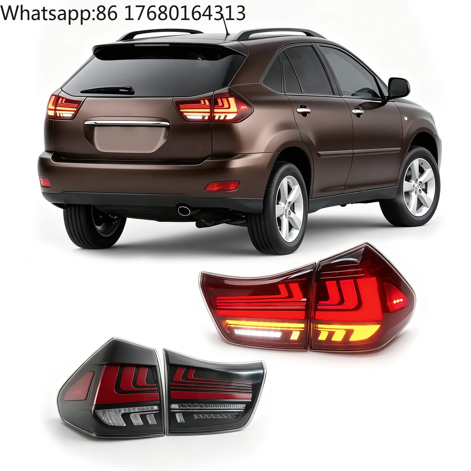 For Tail Light for LEXUS RX300 RX330 RX350 2003-2008 LED Upgrade Rear Lamp Car Bumpers Lamp car lights for RX