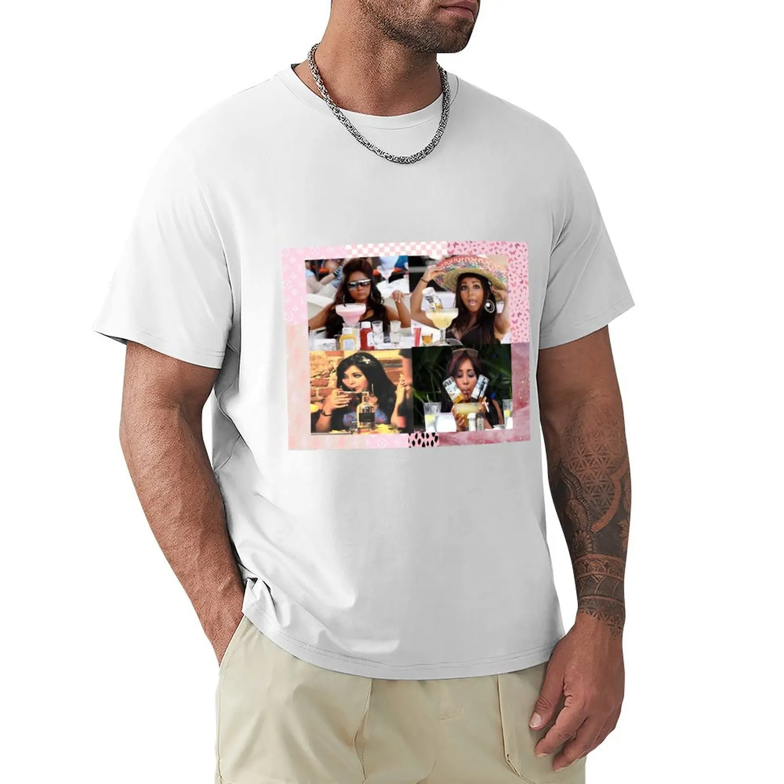 Snooki Tapestry T-shirt oversizeds vintage clothes summer top tshirts for men