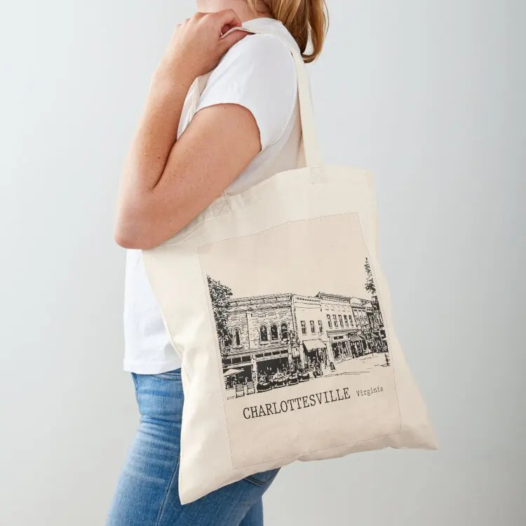 

Charlottesville Virginia Tote Bag Beach bag hand bags Shopper handbag cute pouch bag