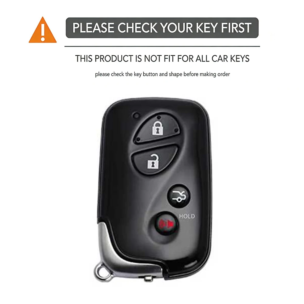 Silicone Car Fob Key Case Holder Cover Shell for Lexus IS Is250 Ct200h 2015 GX460 GS300 IS220 Rubber Remote Protector Keychain