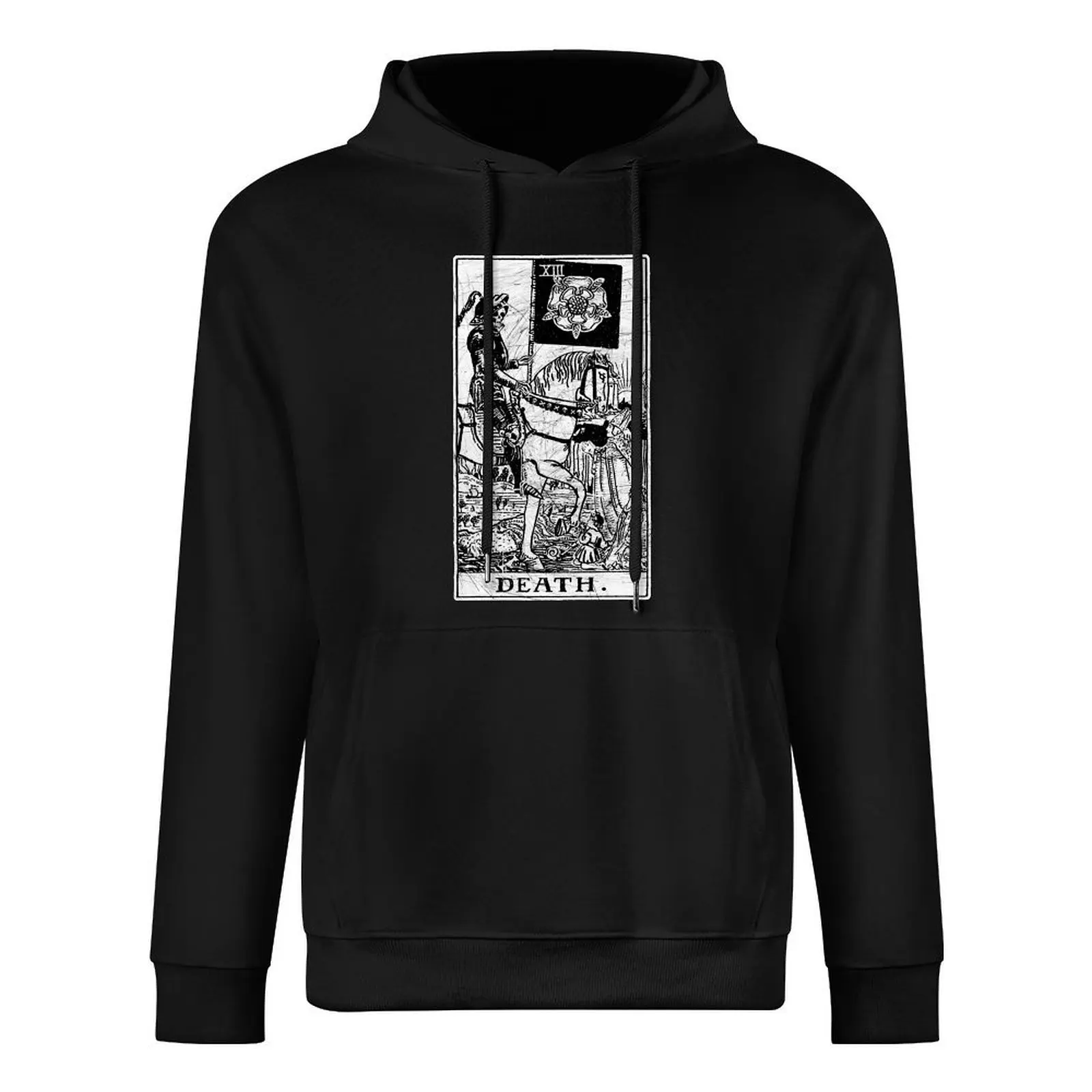 Death Tarot Card - Major Arcana - fortune telling - occult Pullover Hoodie winter clothes korean style clothes graphic hoodie