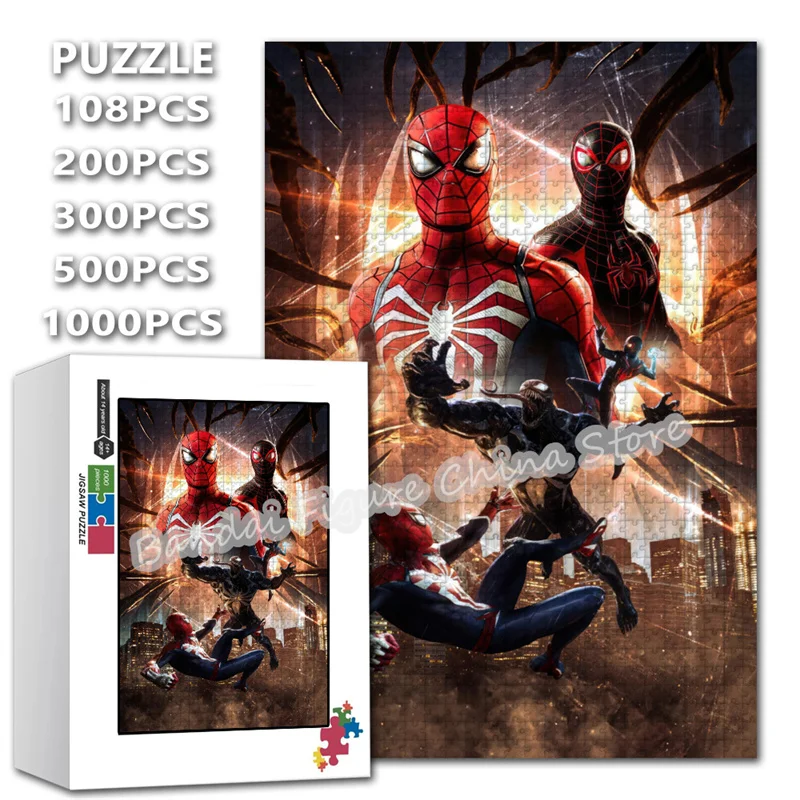 

Пазл-головоломка «Сделай сам» с персонажами мультфильмов «Мстители» и Спайдерменом, для снятия стресса, игрушка-подарок для взрослых