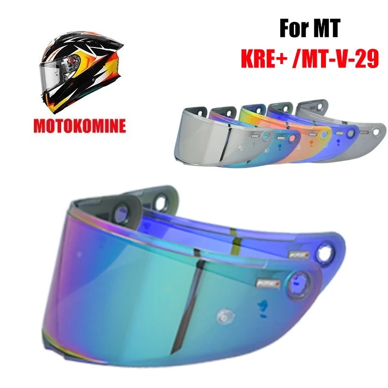 Helmet Visor for MT KRE+ Motorcycle Helmet for MT-V-29 Replacement Shield for MT  helmet shiled vison include AF+UV-P strengthen