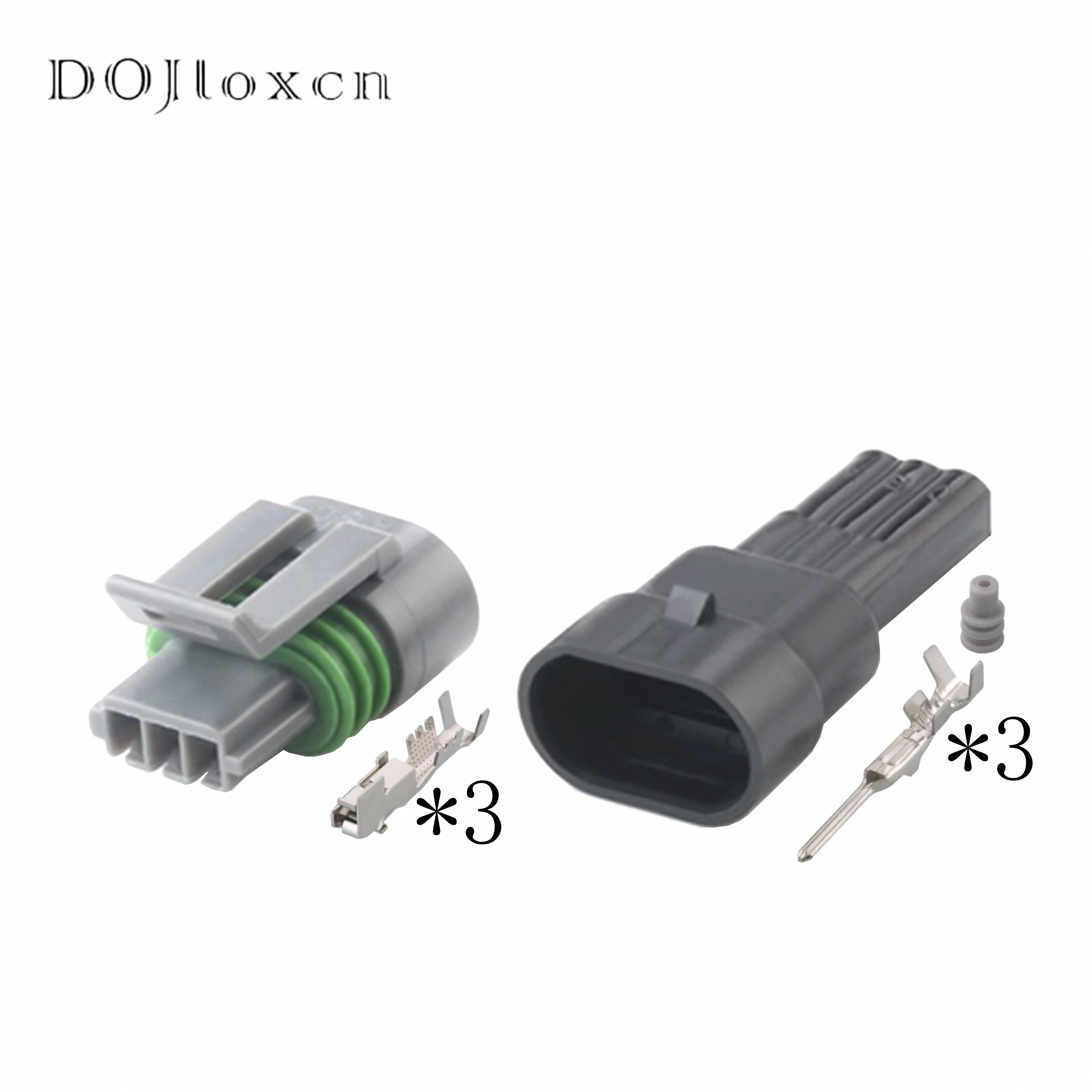 1/5/10/20/50 Sets 3 Pin1.5 Series Automotive Sensor Plug Male Female Ignition Coil Waterproof Wiring Connector 12162280