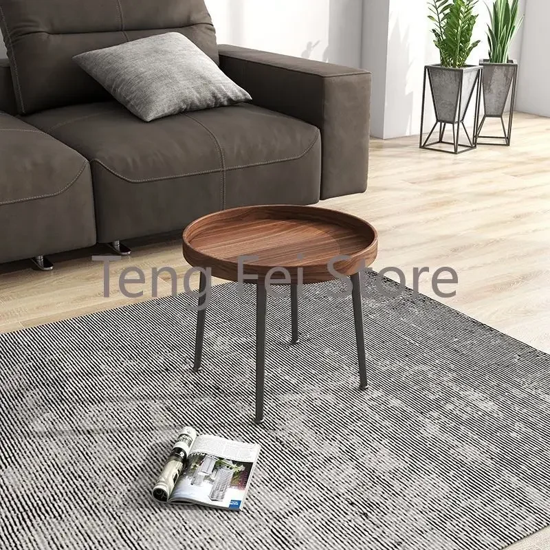 Nordic Side Coffee Table Living Room Corner Modern Minimalist Coffee Tables Round Service Mesa De Centro Sala Home Furniture