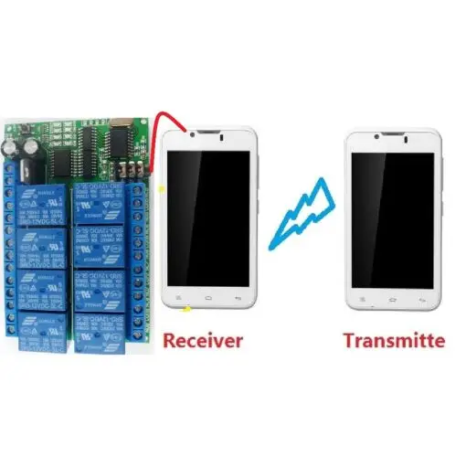 DTMF MT8870  DC 8CH  Decoder Relay DTMF Tone Signal  Encodr Button Board