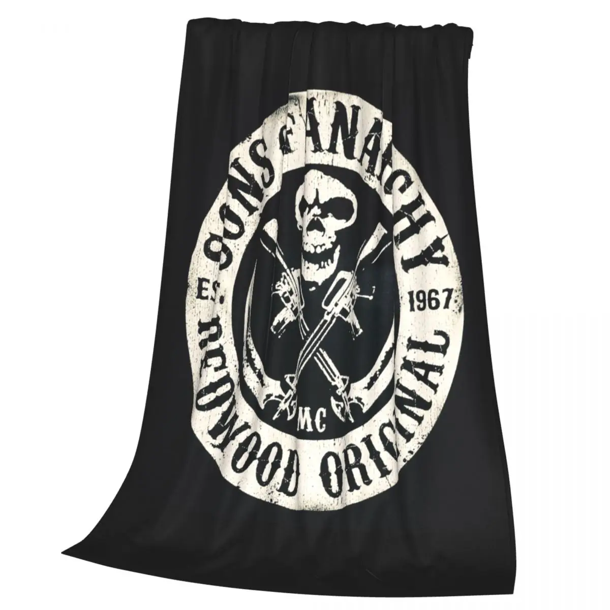 Sons Of Anarchys Skull Horror Tv Movie Blankets Soft Warm Flannel Throw Blanket Bedding for Living room Picnic Travel Home Couch