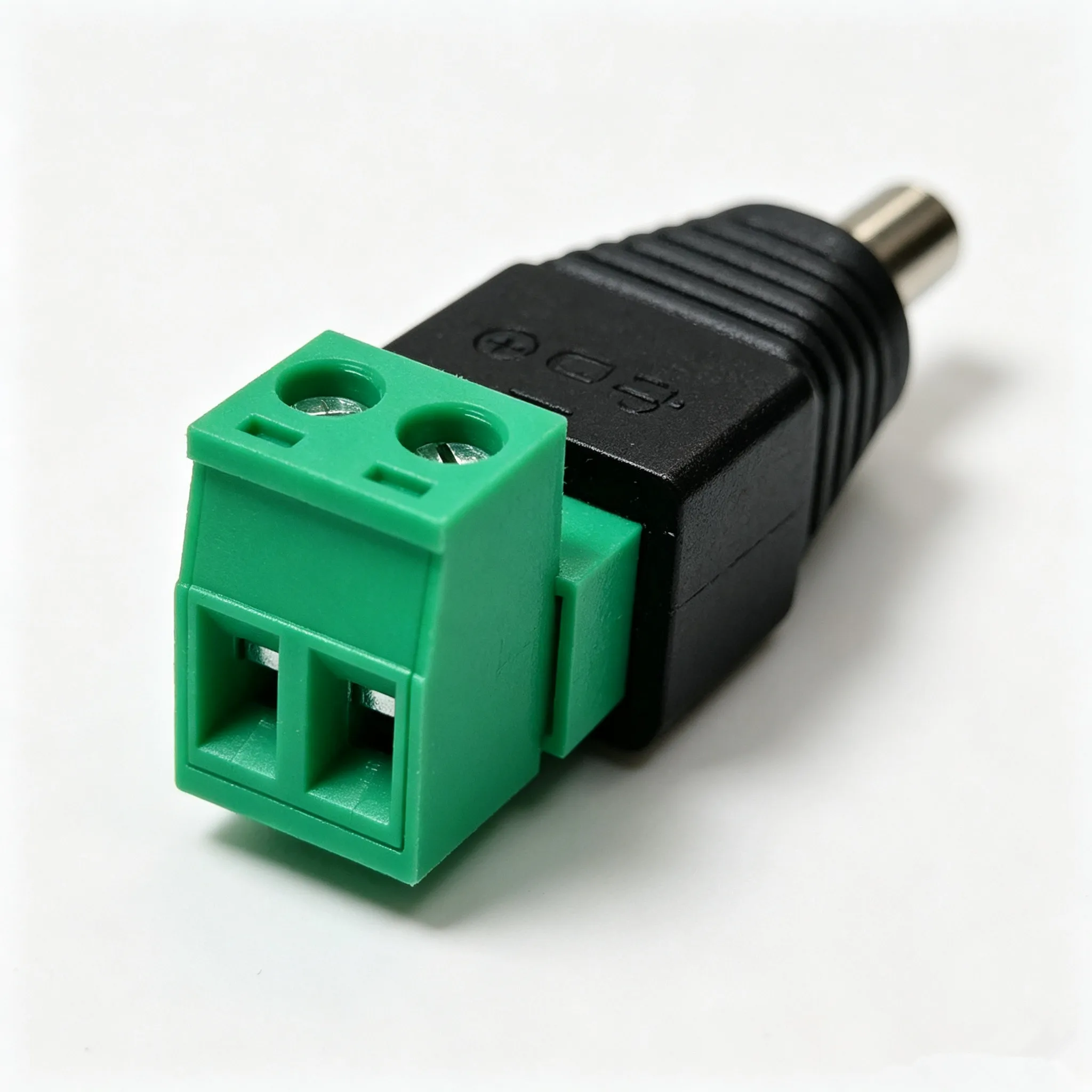 100PCS DC 5.5x2.1mm Male Power Plug with 2-Pin Pluggable Screw Terminal Block Connector Adapter for LED Light Strip CCTV Camera