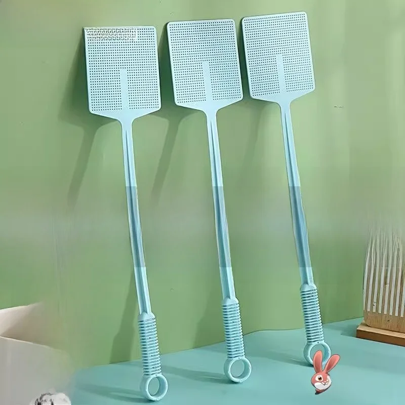 

Винтажная мухобойка с длинной ручкой из пластика, усиленная ручкой из бычьего сухожилия, удлиненная рукоятка, средство для борьбы с вредителями, бытовой предмет, уничтожитель комаров