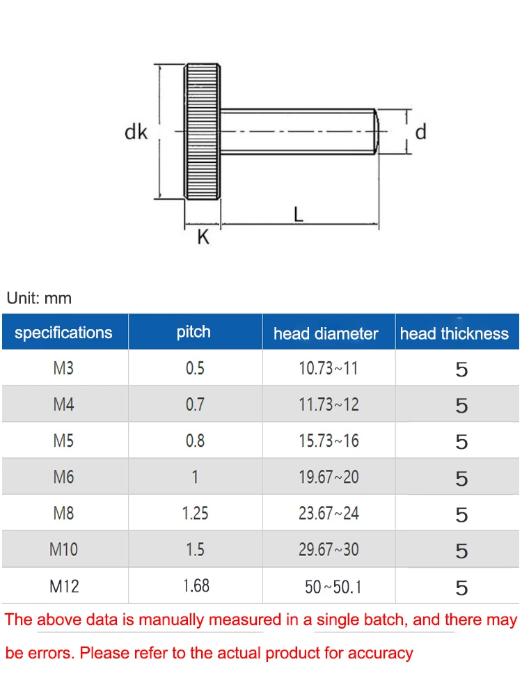304 stainless steel riveted screws, flat head, manual adjustment, thumb screw, curtain, wall, glass, M3 M4,M5 M6 M8 M10  GB835