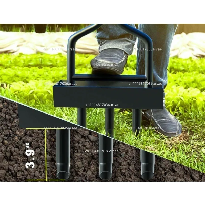 Manual Farm Lawn Care Compacted Soil Scarifier Garden Fertilization Tool Household Lawn Punch