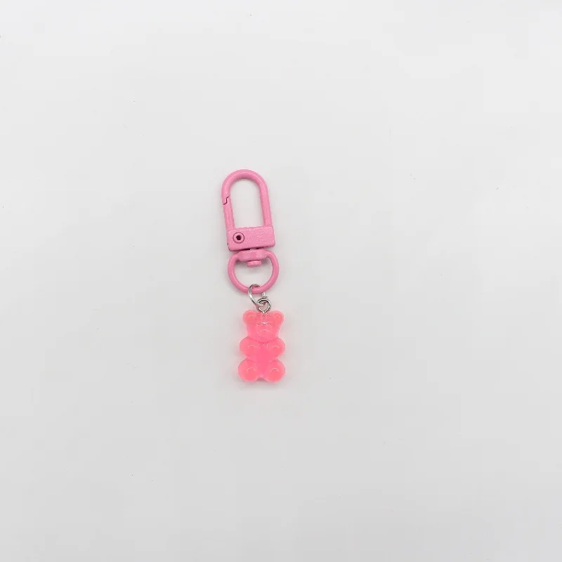NEW Cute Resin Candy Color Gummy Bear Key chain For Woman Animal Bear Key Chain Fashion Jewelry For Girls Gift