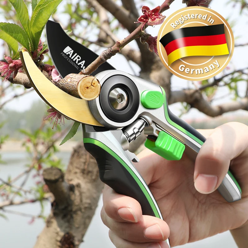 

AIRAJ Pruning Shear Garden Tools Labor Saving Scissors Gardening Plant Sharp Branch Pruners Protection Hand Durable