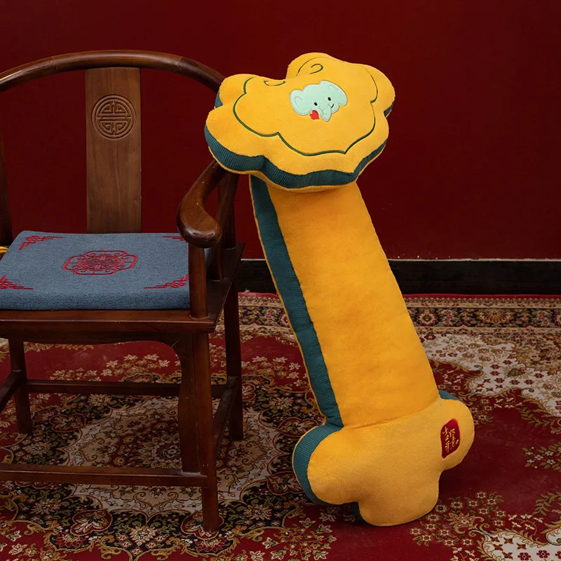 

Ruyi Good Luck Long Pillow New Chinese Style Sofa Pillow with Fillings Sofa Bedroom Wedding Bedding Decorative Lumbar Pillow