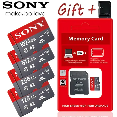 Sony 512 GB 256G SD-Speicherkarte 1 TB Klasse 10 High Speed Flash TF 128 GB SD-Karte Micro TF SD-Karte 64 GB für Nintendo Switch Ps Vita