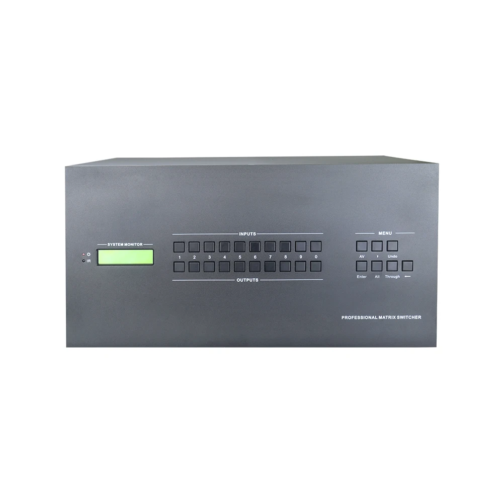 2026 32x32 Video Matrix Switcher 32 in 32 Out Plug-In Card HD Seamless Matrix Switcher