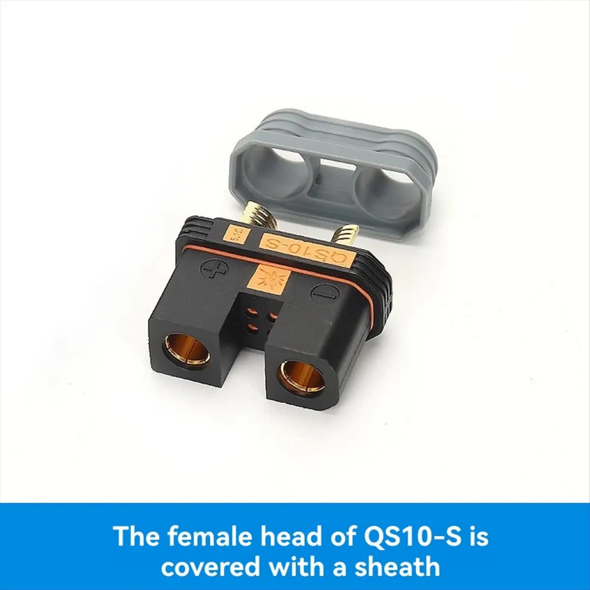 (DT37) QS10 240A Drones Lithium Power Supply Charging Connector 750V Weldable Automotive 4-10AWG Anti Ignition Plug Female