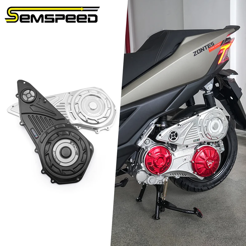 SEMSPEED CNC Aluminum Motorcycle Air Filter Cover For Zontes 150X Motorcycle Accessories