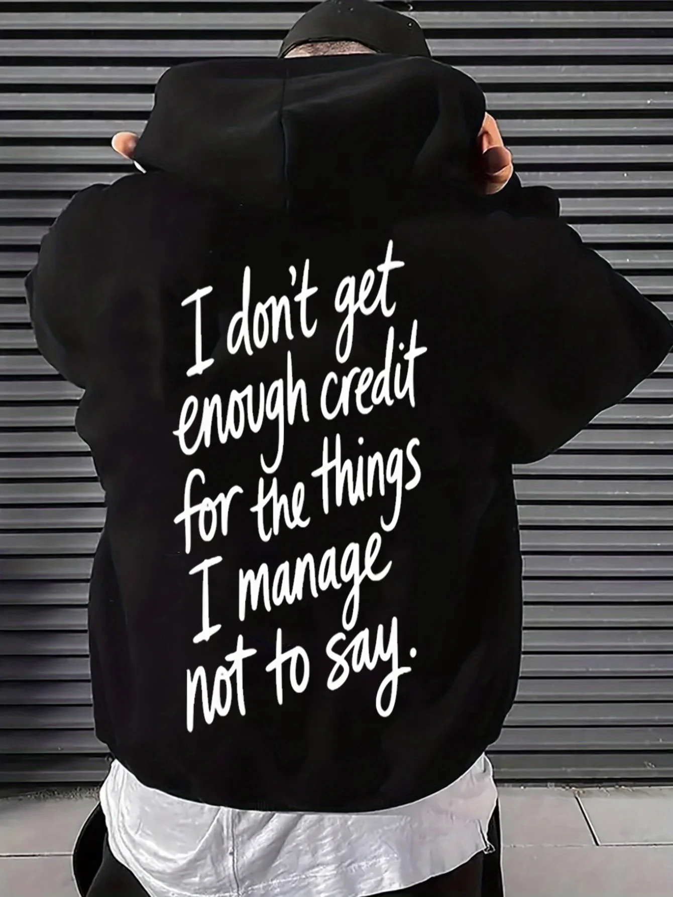 I'M Not Getting Enough Praise Funny and Satirical Quotes Introvert Office Joke Statement Pullover Hoodie Large Size Long Sleeves Casual Comfortable Fabric Machine Washable