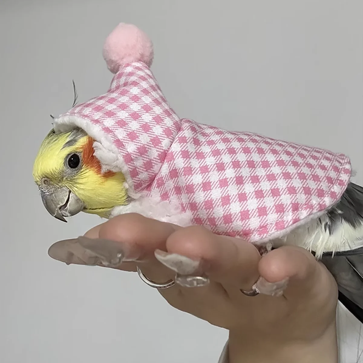 E9 Cute bird clothes, bird cape, thick bird jacket, bird diaper, parrot dress, tiger pattern peony suspender diaper flight suit view 5