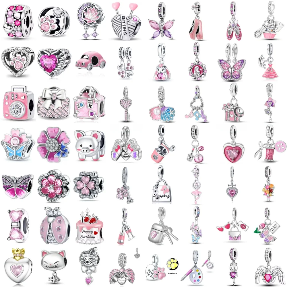 

Горячая новинка 2026: Изысканные украшения из серебра 925 пробы – бусины в виде цветов, подвески для танцевальной обуви, оригинальные браслеты, аксессуары для рукоделия. ﻿