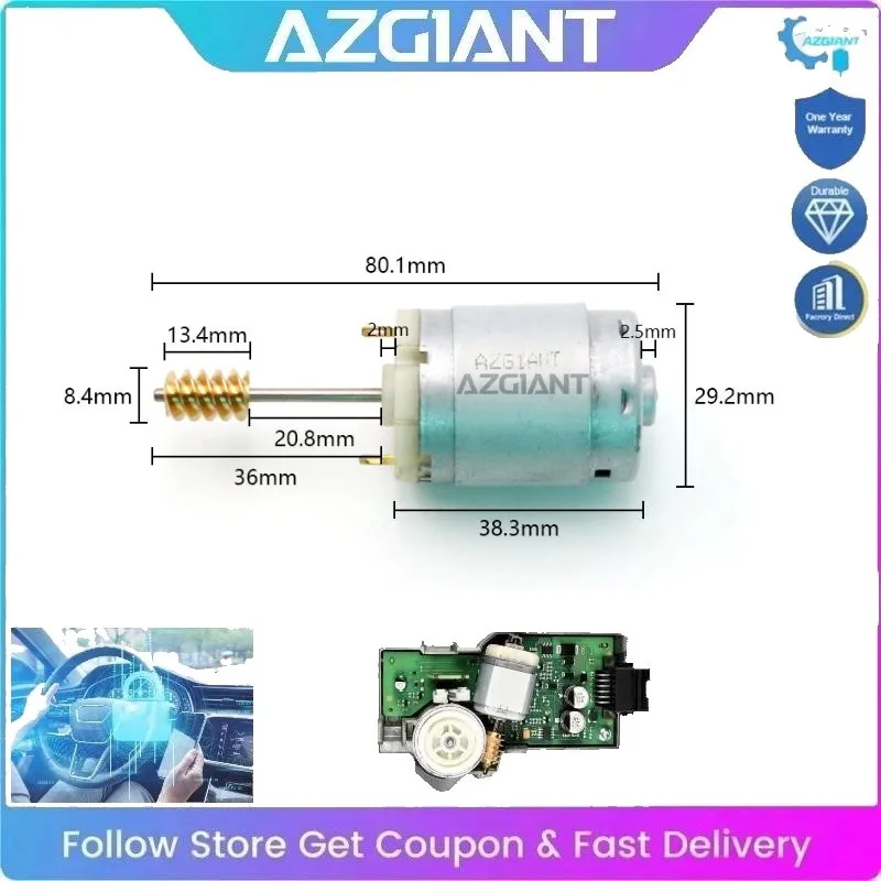 

AZGIANT Electric Steering Column Lock Motor DC12V Professional Low Noise Car Interior Accessories for 2005-2011 Audi A6 C6 4F