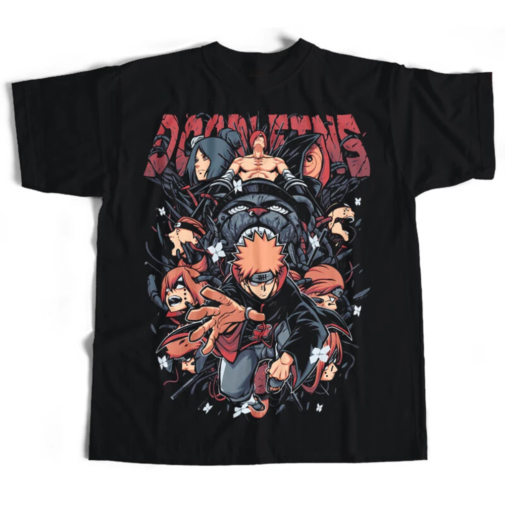 2026 verão anime japonês naruto hatake kakash uzumaki naruto akatsuki camiseta de manga curta, adequado para homens e mulheres