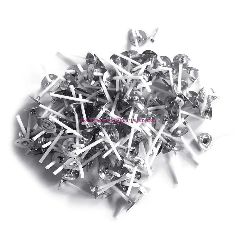 

200Pieces Cotton Wicks with Metal Tabs for Creative DIY Making