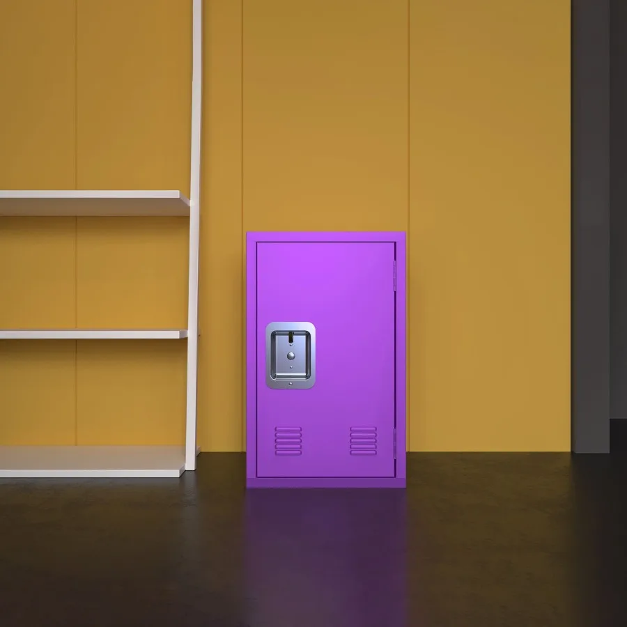 

24 H Locker Storage Cabinet Metal Locker Storage Cabinet with 1 Doors Small Metal Locker Lockable Storage Cabinet for Employees