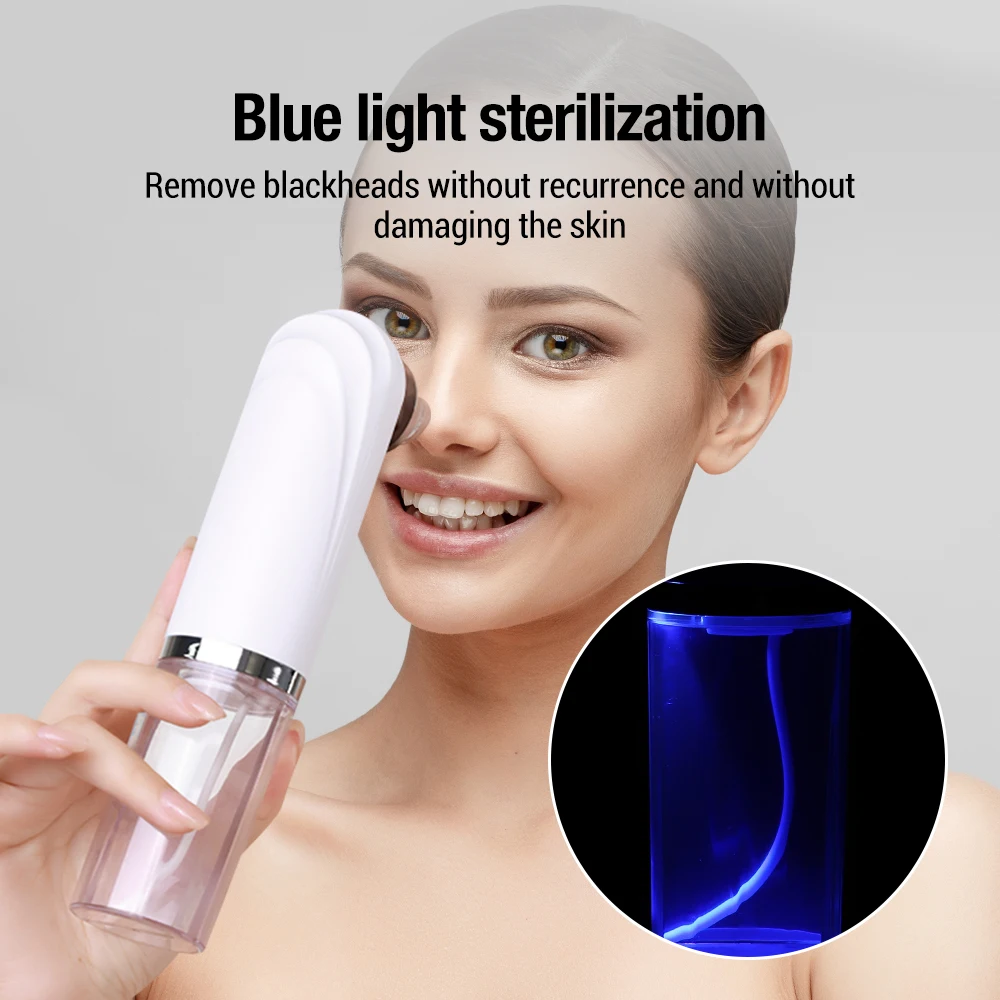 Electric Small Bubble Blackhead Remover Skin Care Water Cycle Pore Acne Pimple Removal Vacuum Suction Facial Nose Cleaner Tool