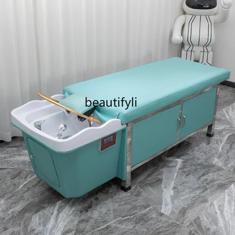 Tumbado completamente tailandés Silla de champú, barbería, Spa, masaje, tienda de belleza, fumigación, cama de lavado