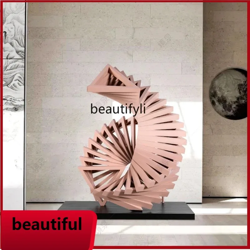 

X Abstract Special-Shaped Solid Wood Sculpture Artwork Floor Ornaments Sales Center Decorations