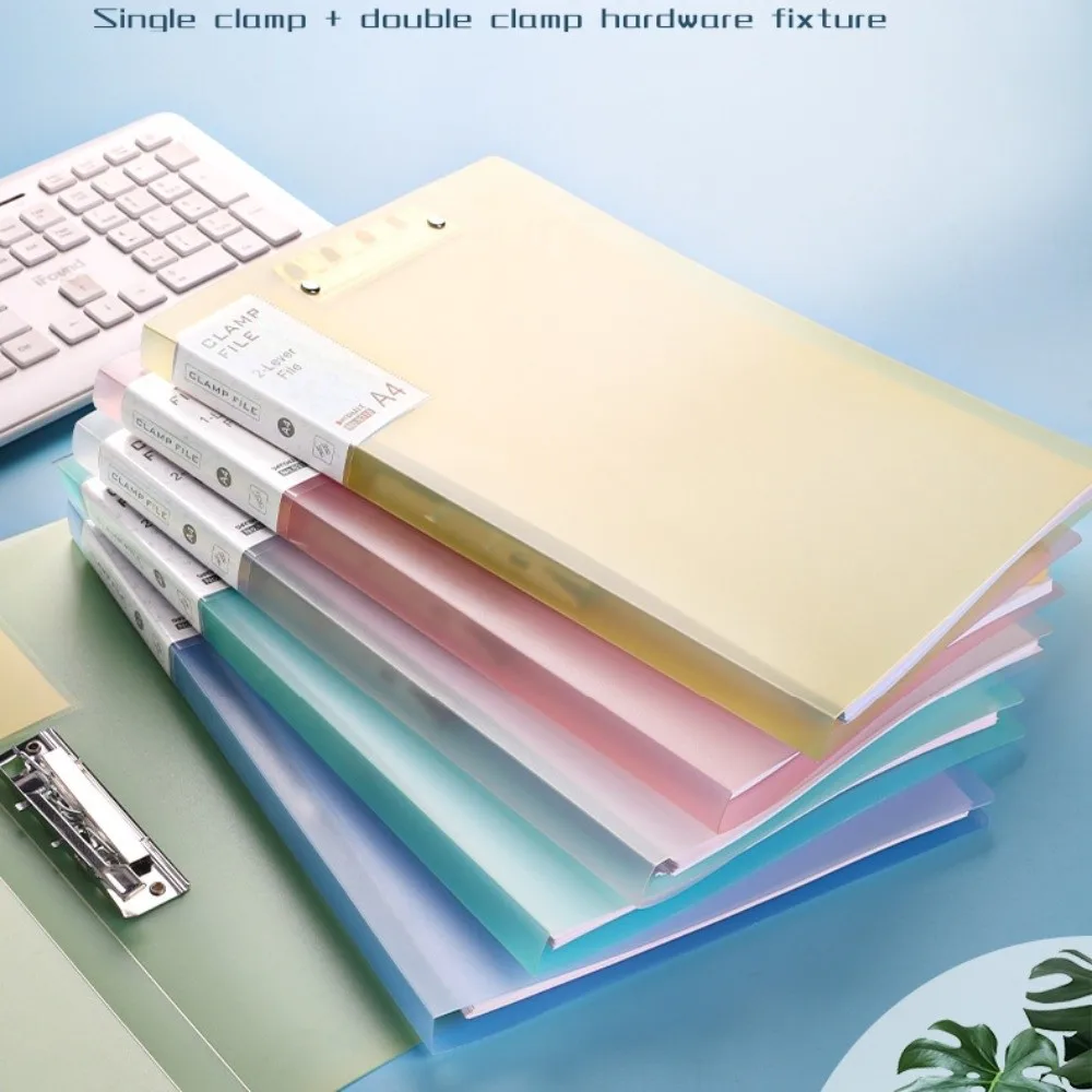 

Transparent A4 Folder Double Clip Small Size Double Clip Folder Fresh Style Fashion Design Transparent Folder Archive Management