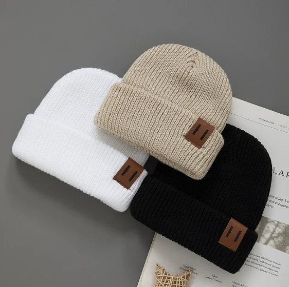 

1/2/3 Pcs Knitted winter baby Hats for kids Keep Newborn Infant Beanies for Boys Girls baby accessories newborn
