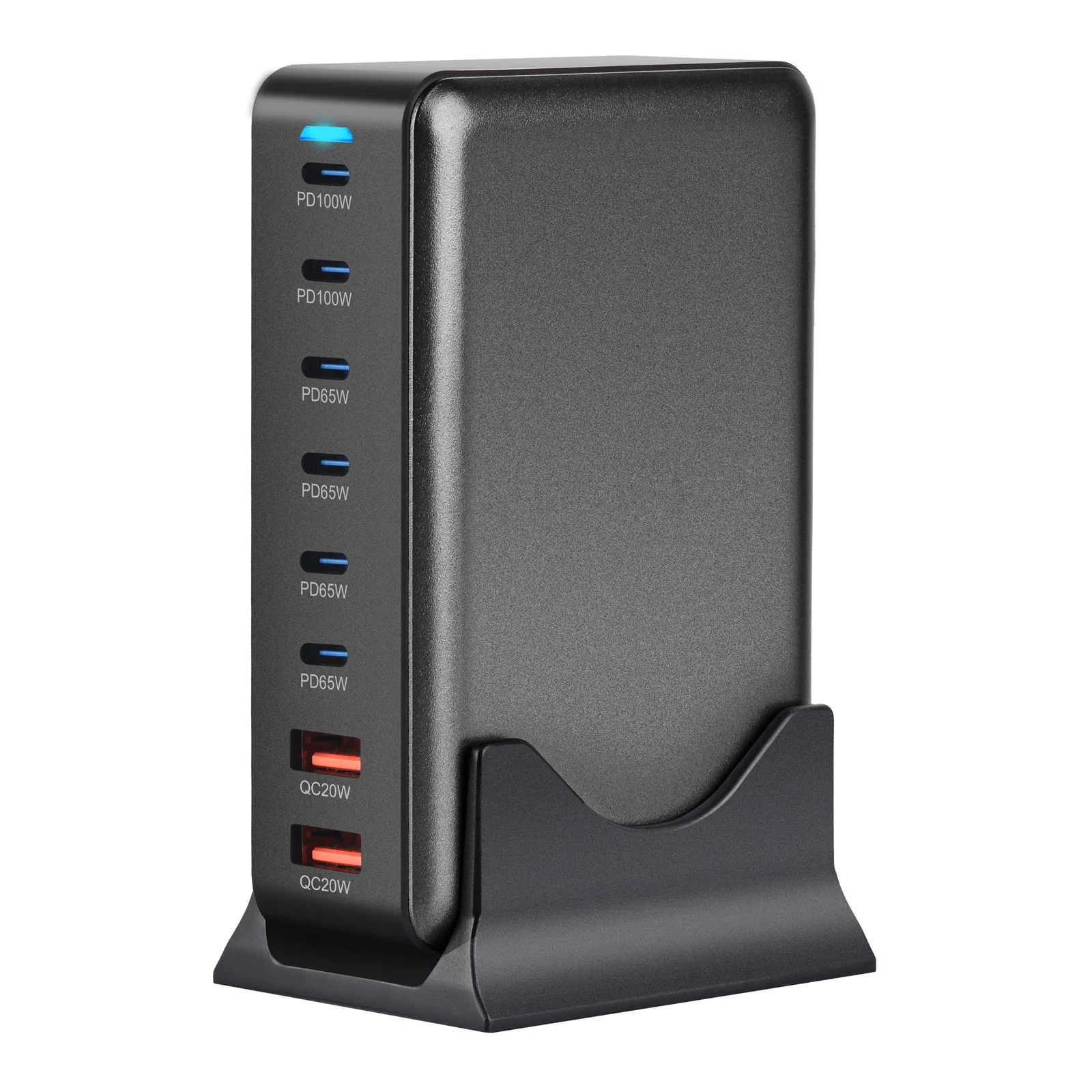 NEW 500W Gan Fast Charge 3.0 USB Type C Fast Charger Mobile 8-port 6C2A PD Charger Convenient To Carry Tablet Charger