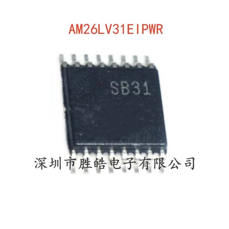 

(2PCS) NEW AM26LV31EIPWR Four-Way Differential Line Driver Chip TSSOP-16 AM26LV31EIPWR Integrated Circuit