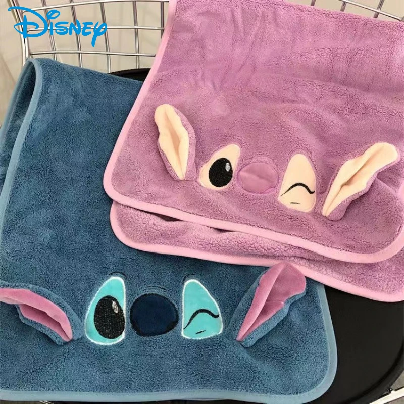 

Disney Stitch Towel Cute Stitch Pattern Rectangular Couple Cartoon Coral Velvet Soft Student adult face wash and bath household