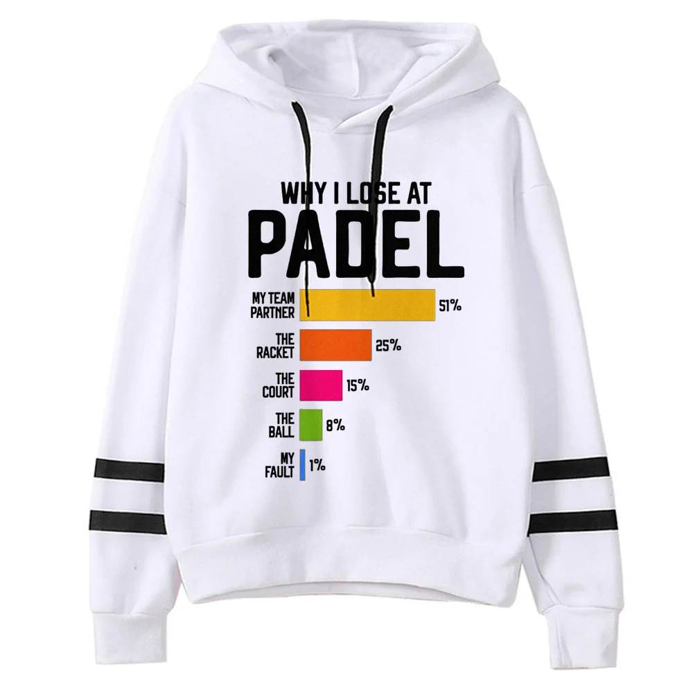 Padel hoodie comfortable trendy kawaii soft fabric casual wear Japanese girl pullover sweatshirts elegant harajuku comic anime