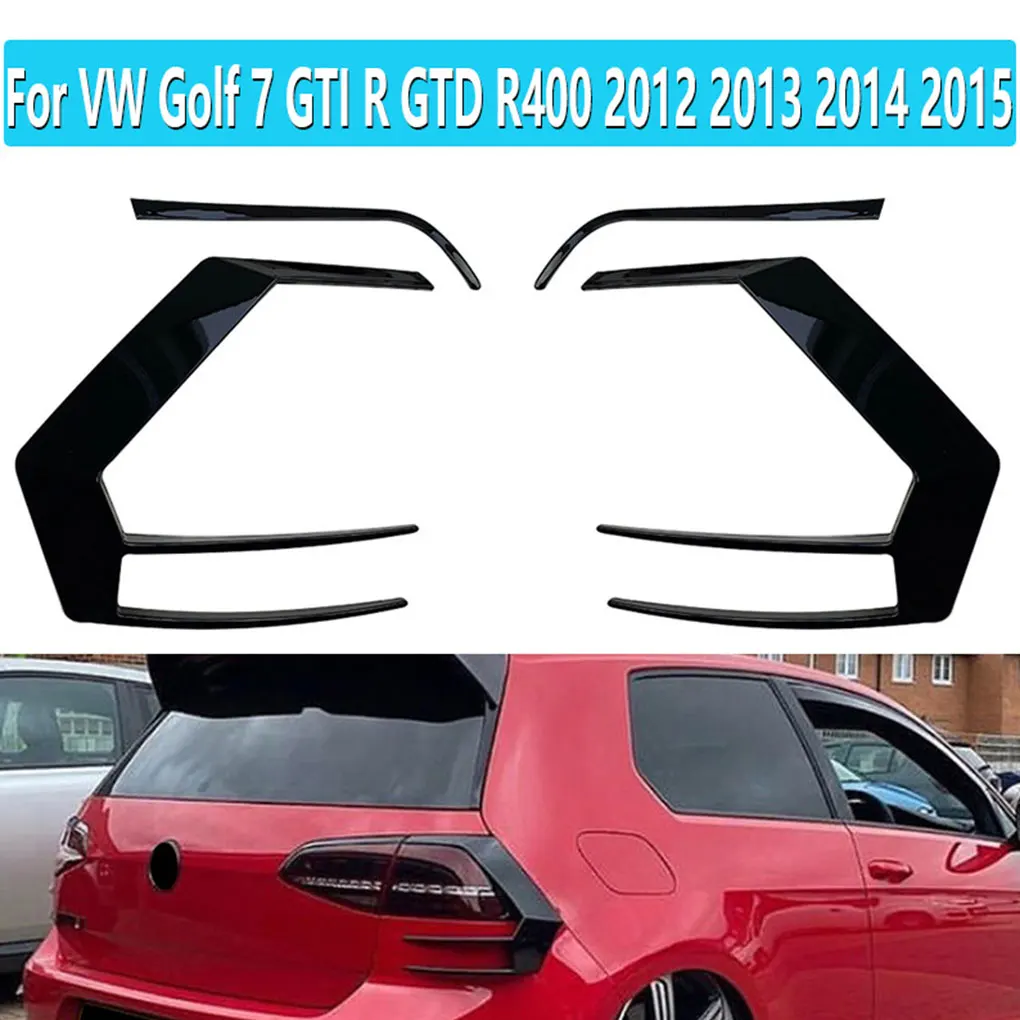 Plastic Improved Safety Splitter Canard For Stylish Appearance Powerful Performance Efficient Rear Bumper Spoiler